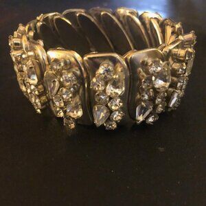 Elegant Silver Crystal Bracelet Like New